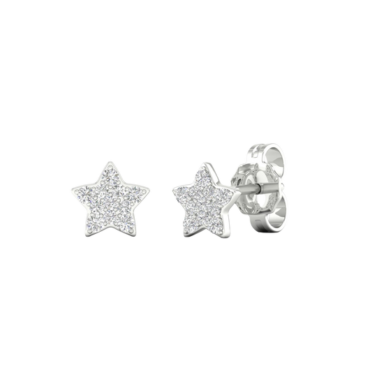 Diamond stud earrings