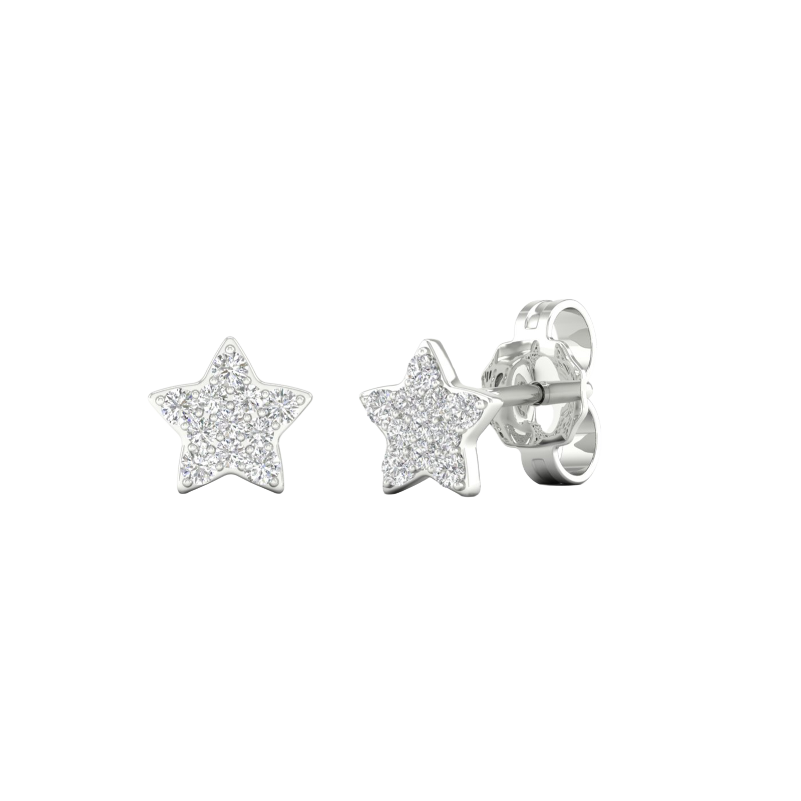 Diamond stud earrings