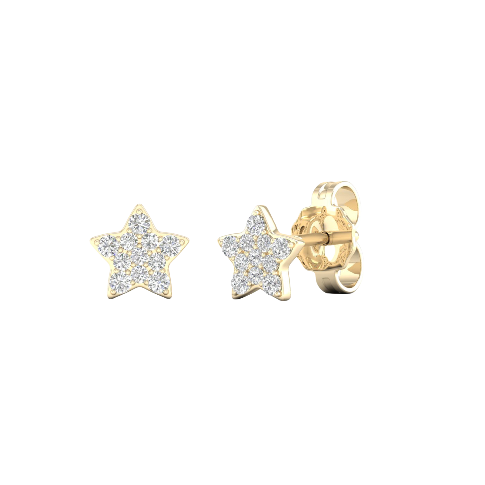 Diamond stud earrings