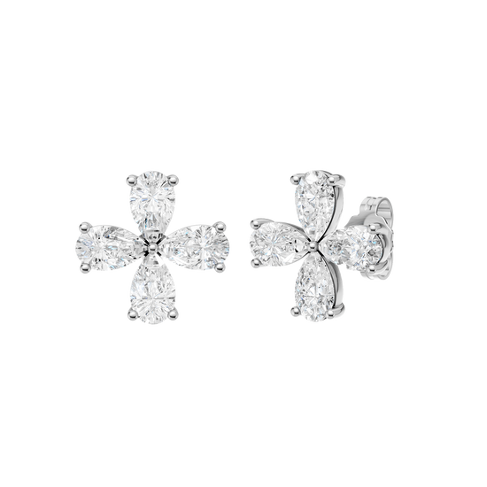 Diamond stud earrings