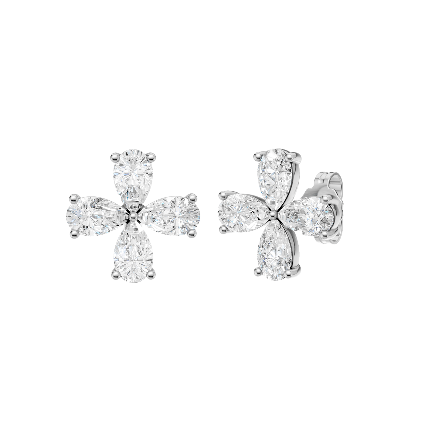 Diamond stud earrings