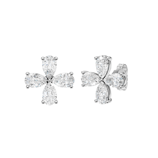 Diamond stud earrings