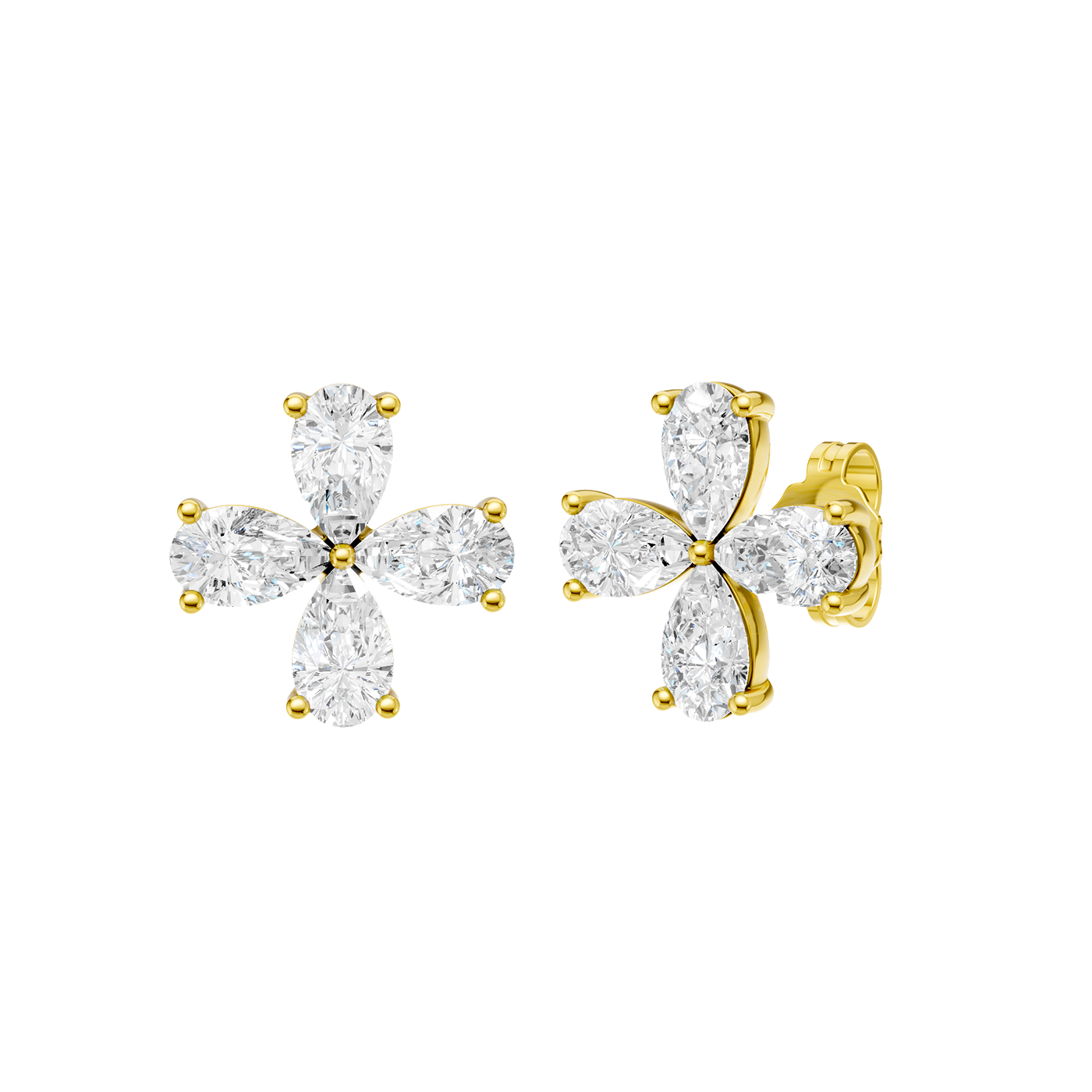 Diamond stud earrings
