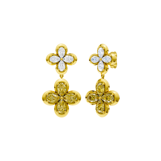 Diamond drop earrings