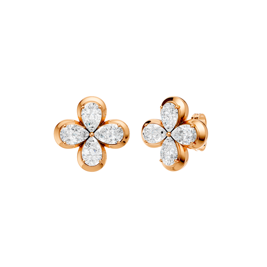 Diamond stud earrings