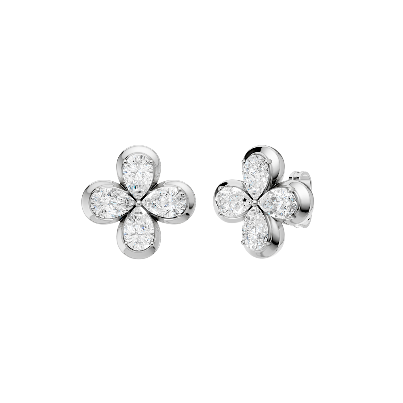 Diamond stud earrings