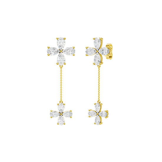 Diamond drop earrings
