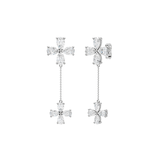 Diamond drop earrings