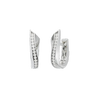 Diamond hoop earrings