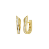 Diamond hoop earrings