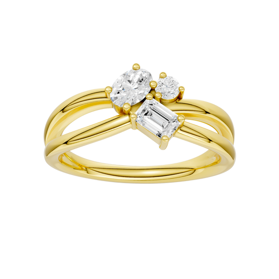 Diamond cluster ring