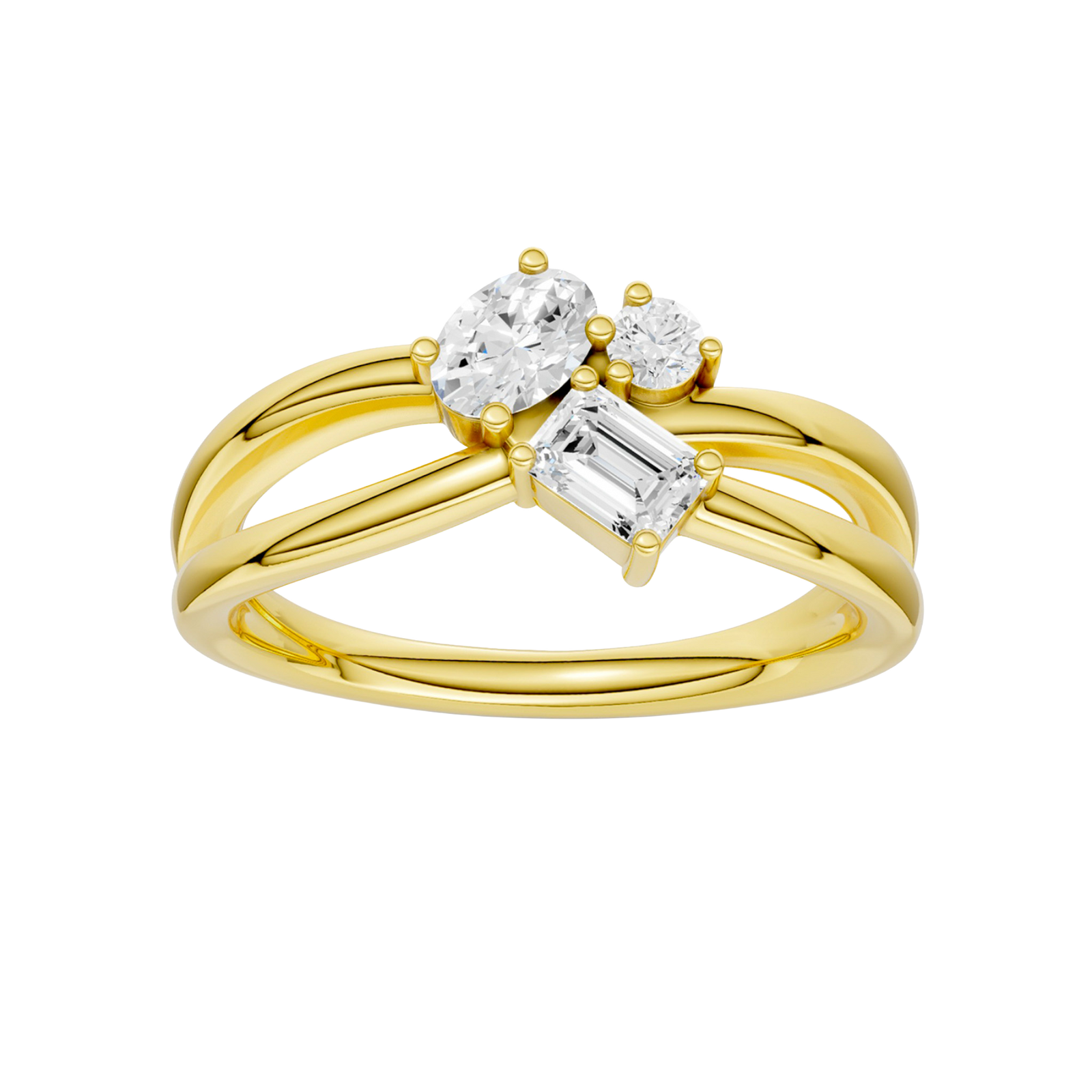 Diamond cluster ring