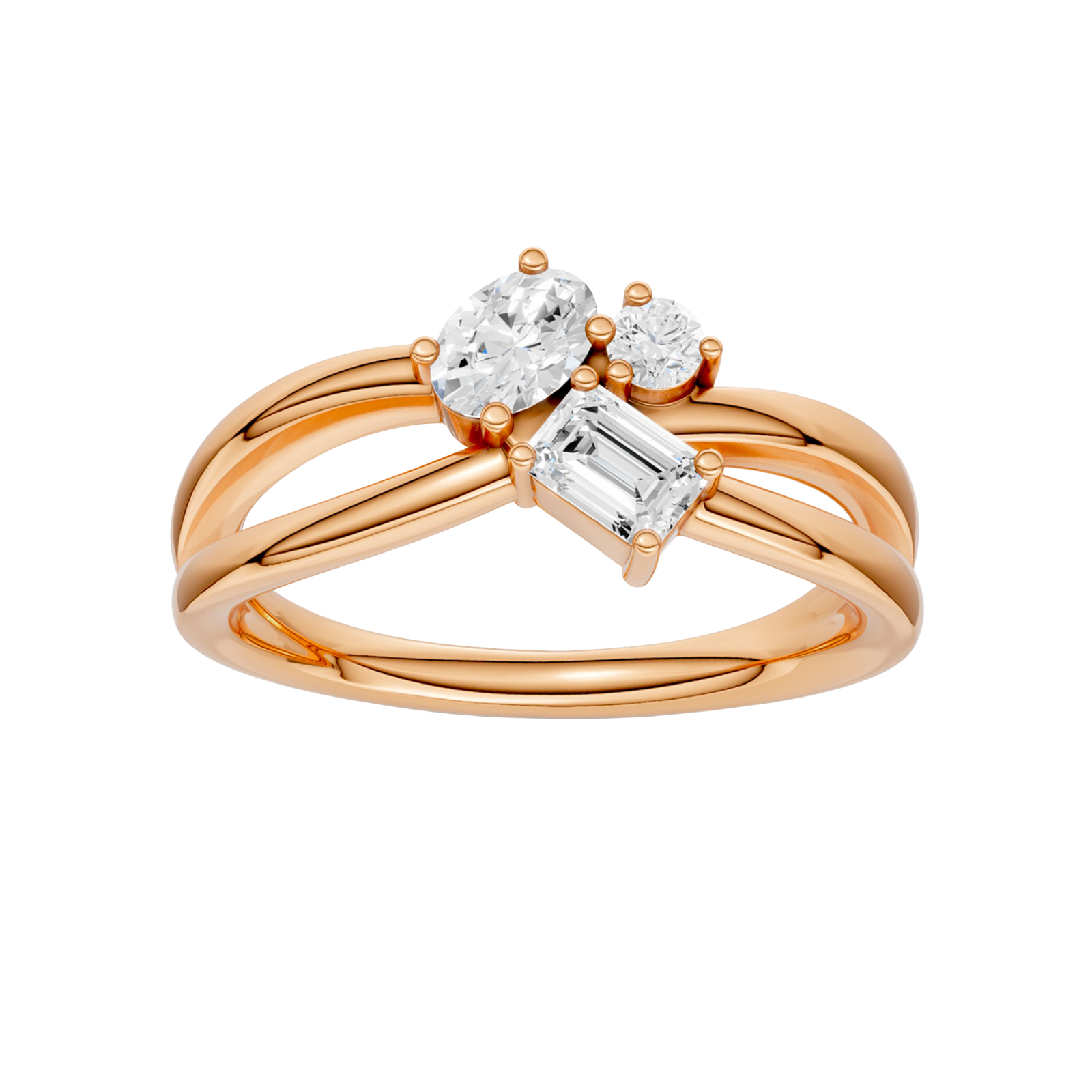 Diamond cluster ring