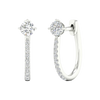 Diamond hoop earrings