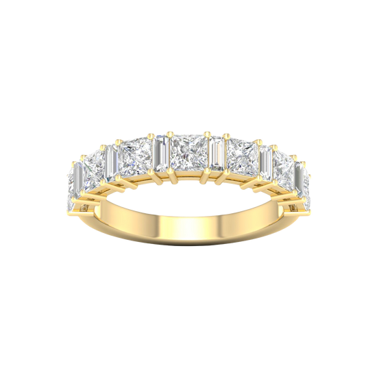 Princess-cut diamond eternity ring