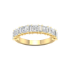 Princess-cut diamond eternity ring