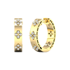Diamond hoop earrings