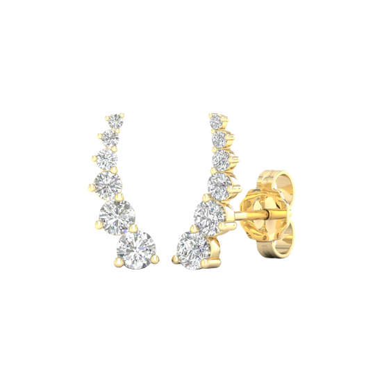 Diamond drop earrings