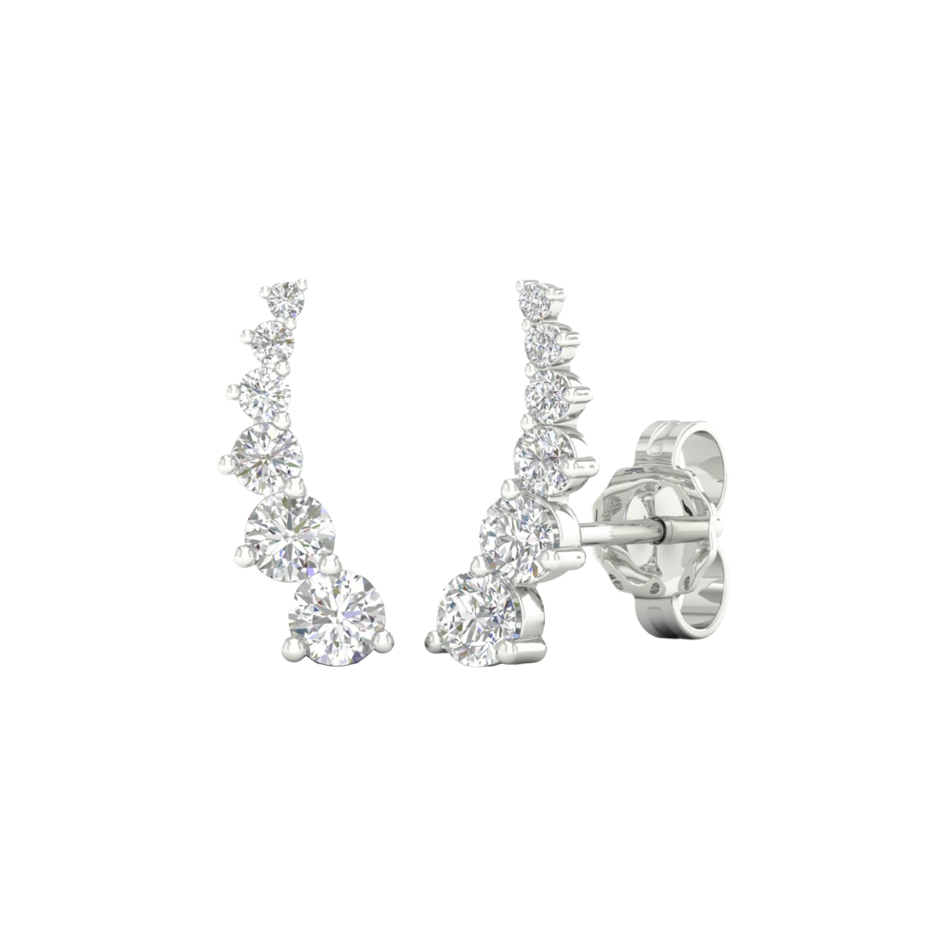 Diamond drop earrings