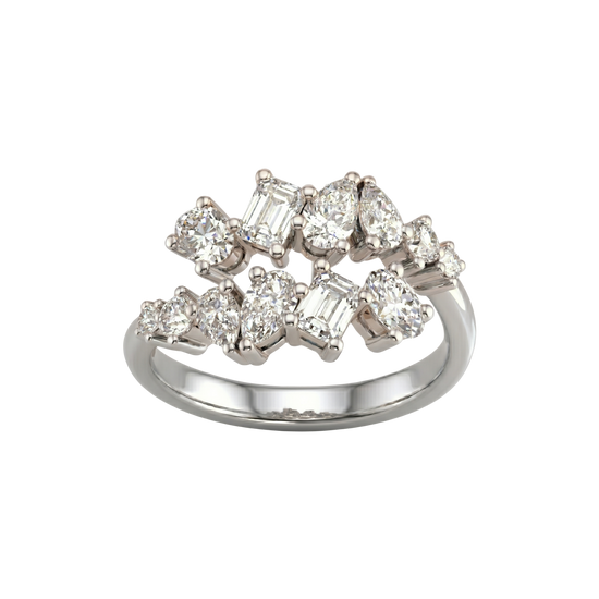 Diamond cluster ring
