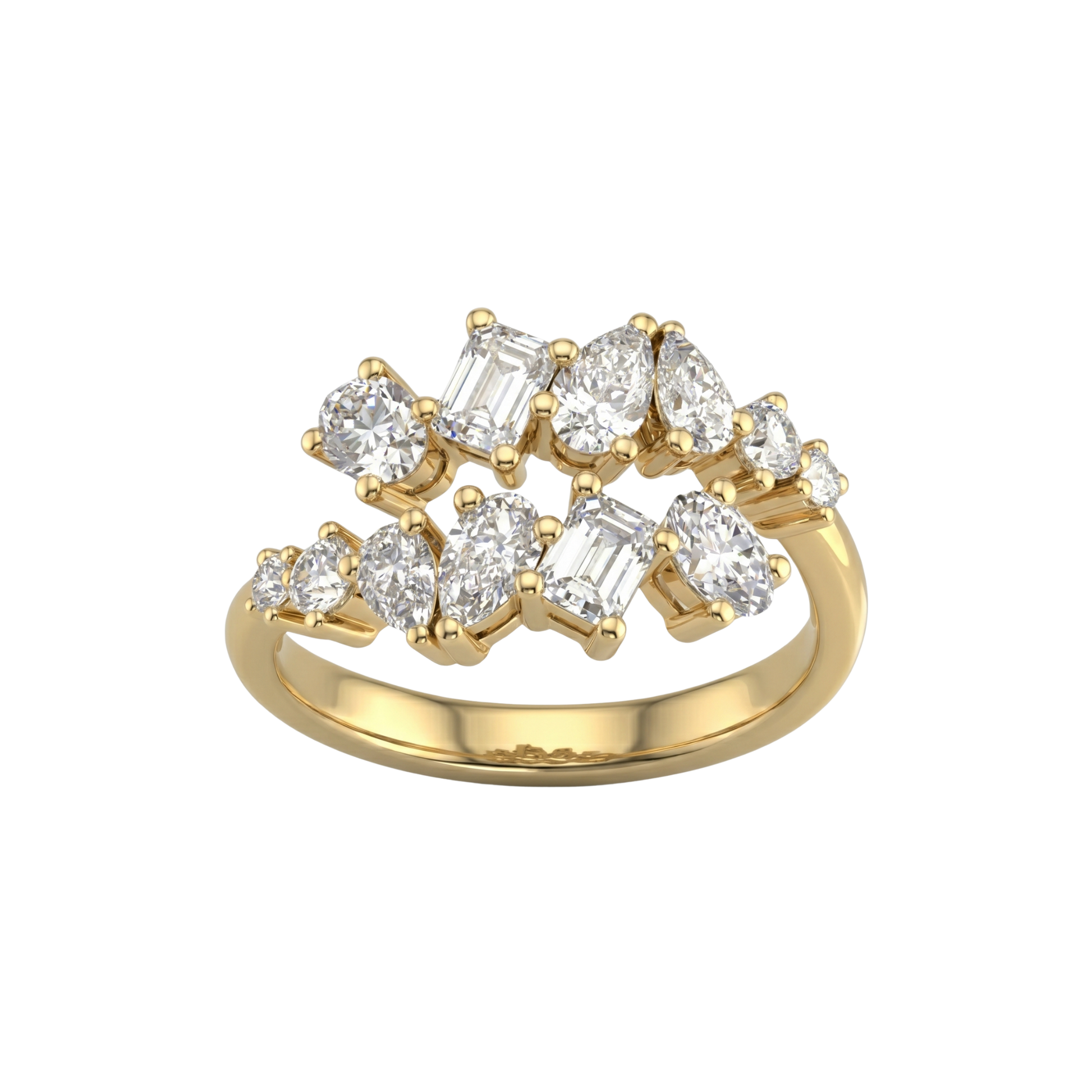 Diamond cluster ring