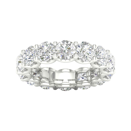 7-carat Round-cut diamond eternity ring