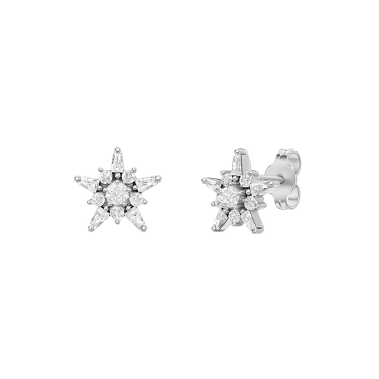 Diamond stud earrings