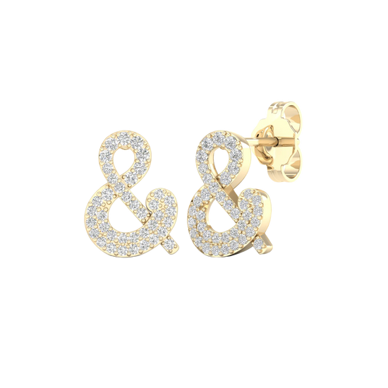 Diamond stud earrings