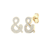 Diamond stud earrings