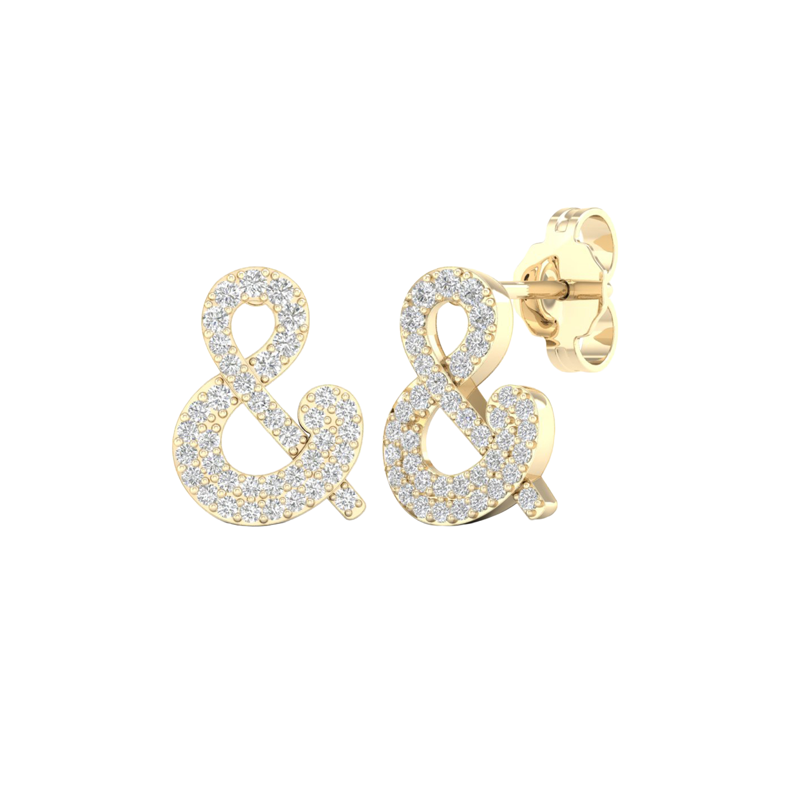 Diamond stud earrings