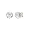2-carat Round-cut diamond stud earrings
