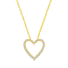 Heart-cut diamond necklace