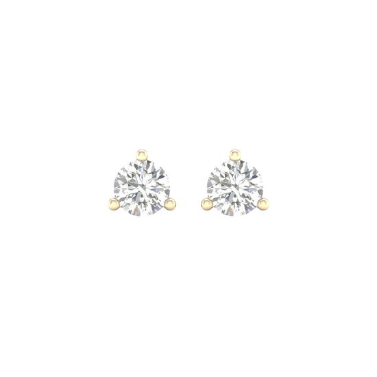 Diamond stud earrings