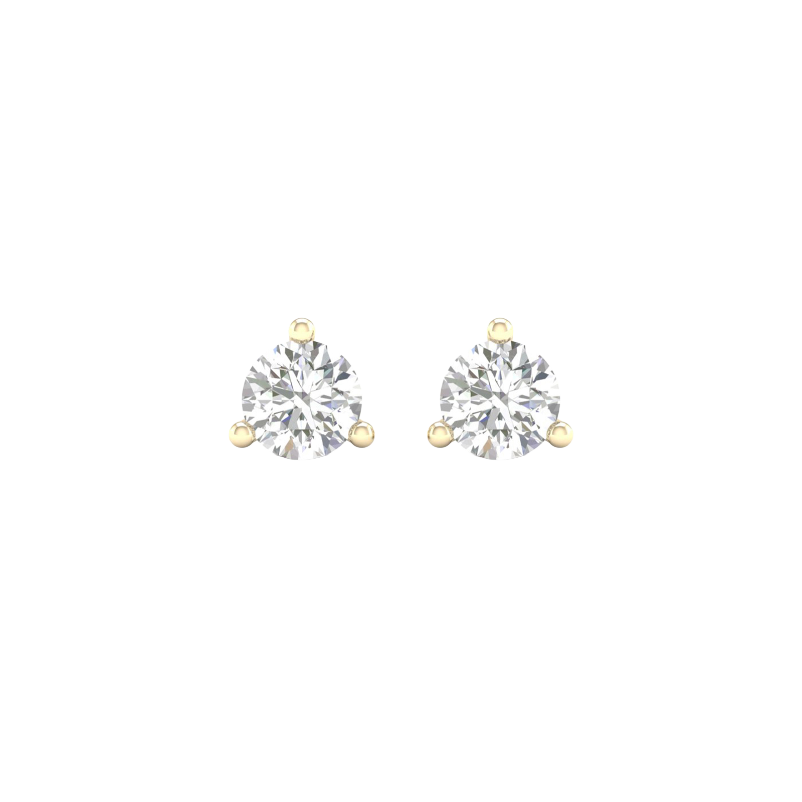 Diamond stud earrings