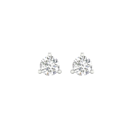 Diamond stud earrings