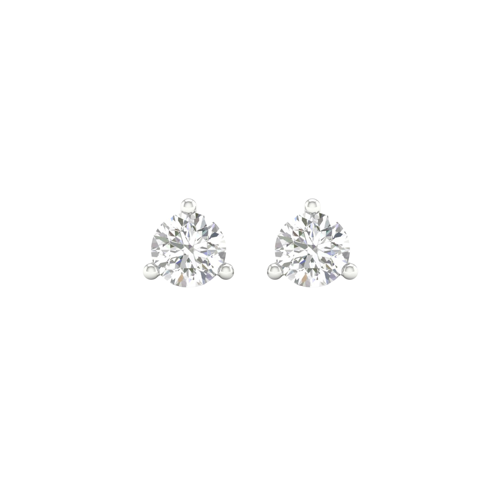 Diamond stud earrings