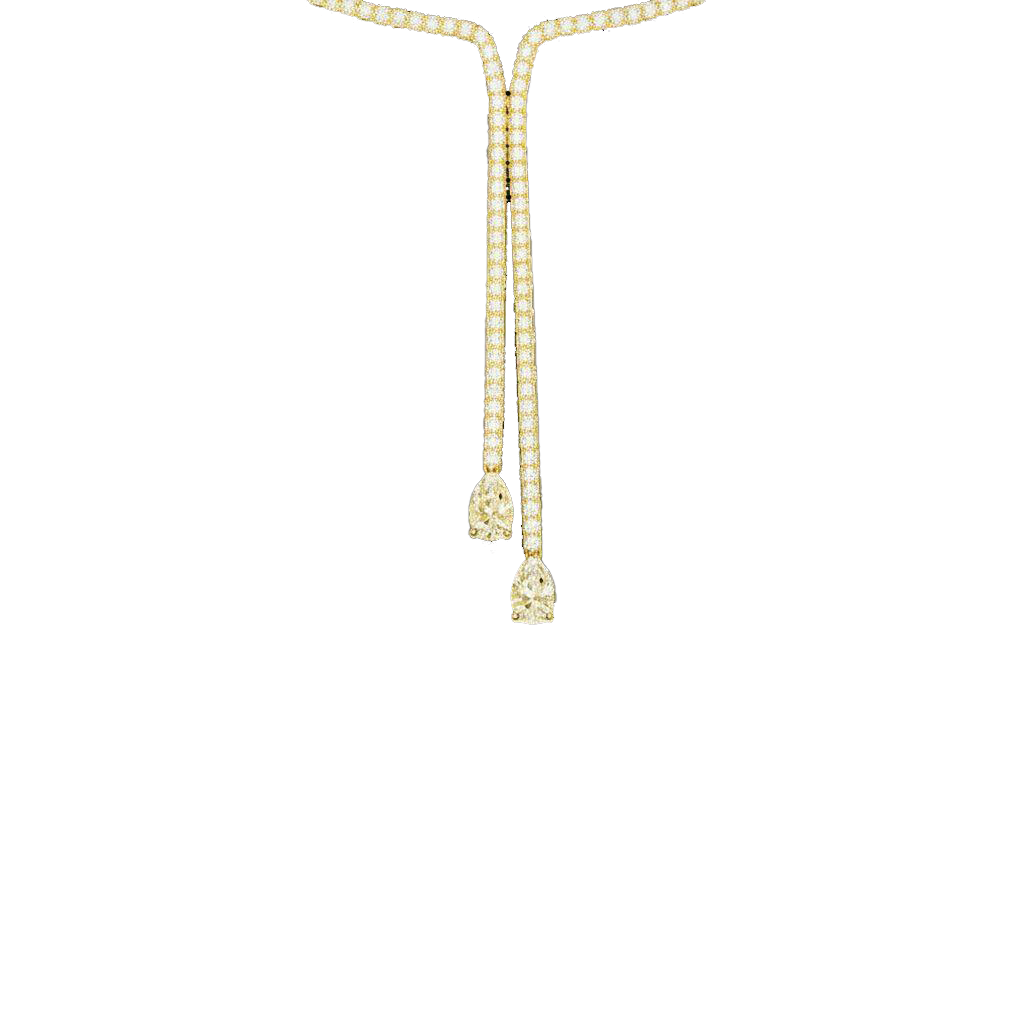 Diamond lariat necklace