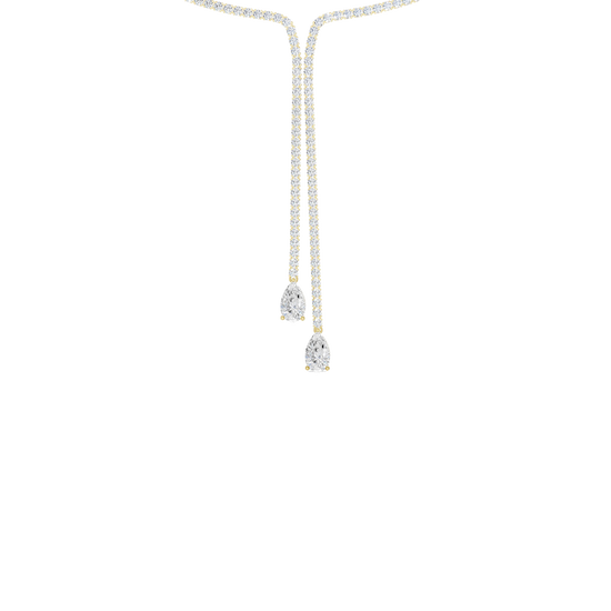 Diamond lariat necklace