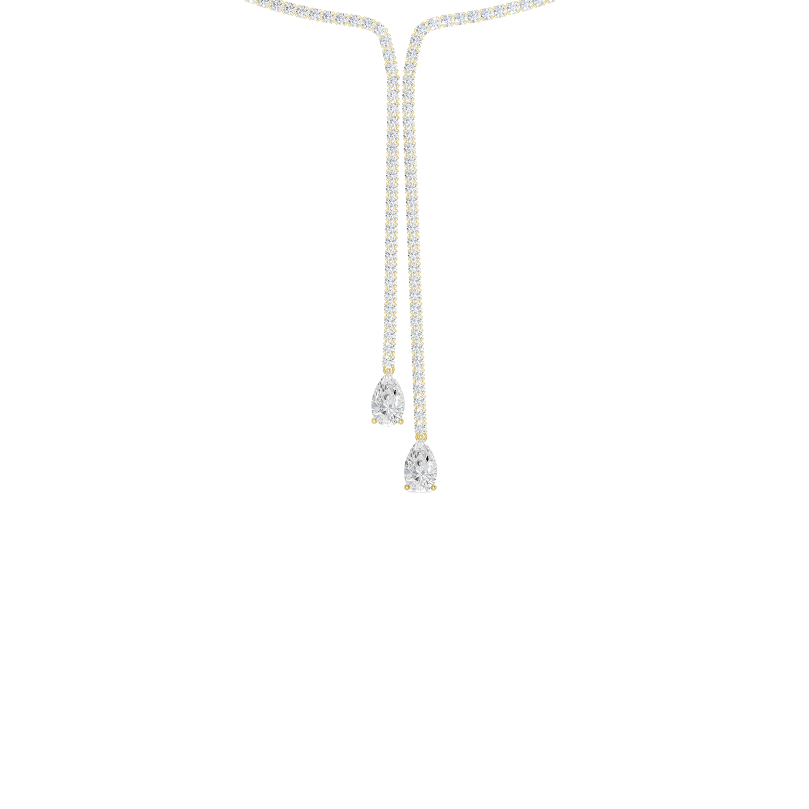Diamond lariat necklace