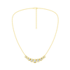 Emerald-cut diamond necklace