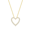 Heart-cut diamond necklace