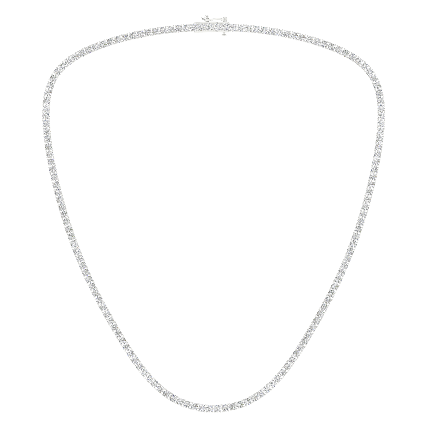 Diamond tennis necklace