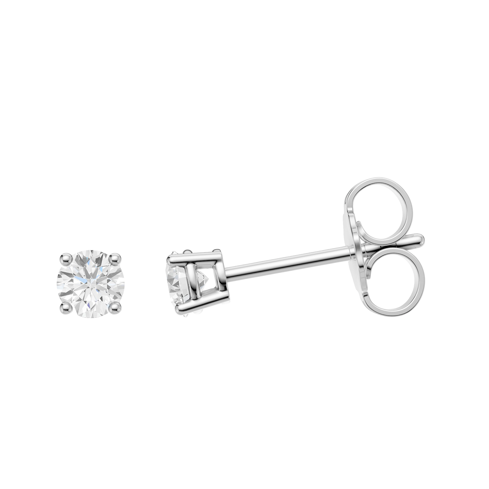 Diamond stud earrings
