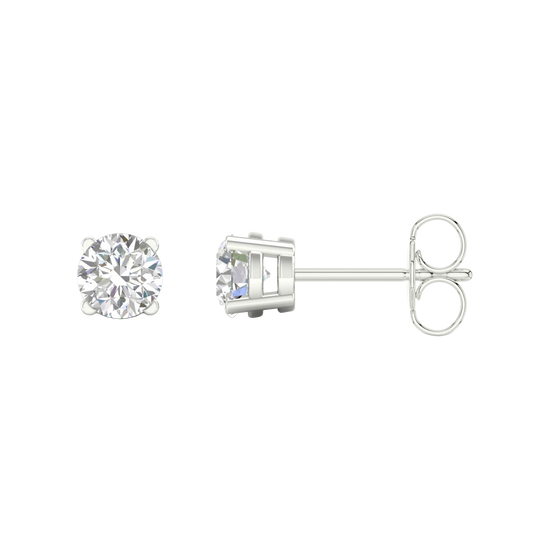 Diamond stud earrings
