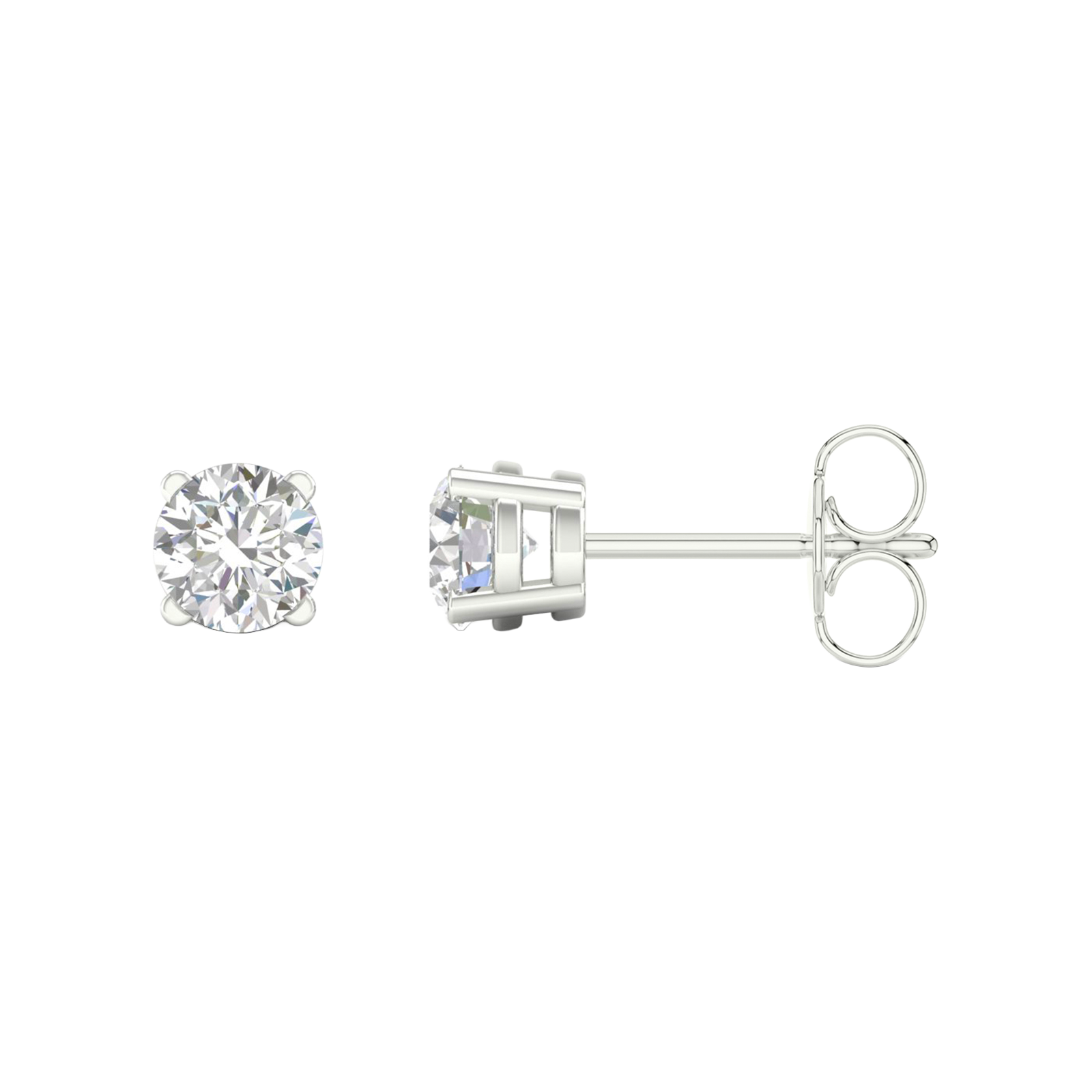 Diamond stud earrings