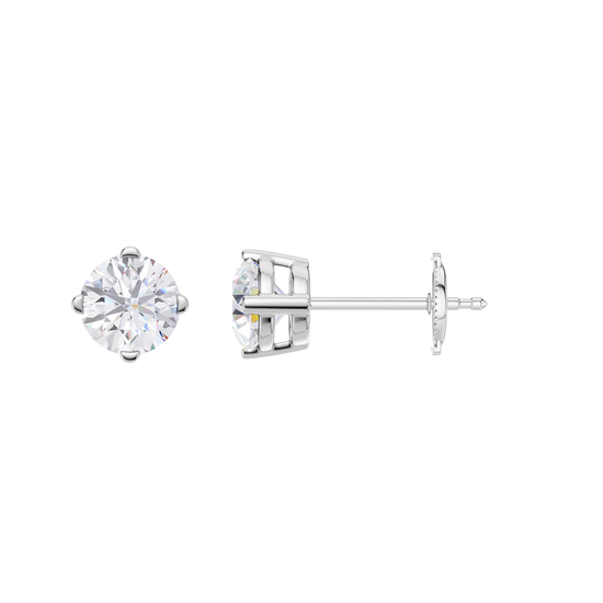 Diamond stud earrings