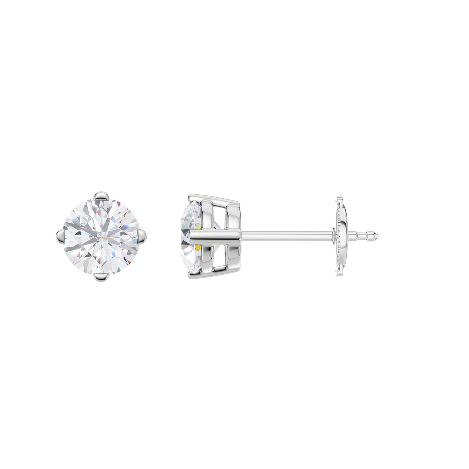 Diamond stud earrings