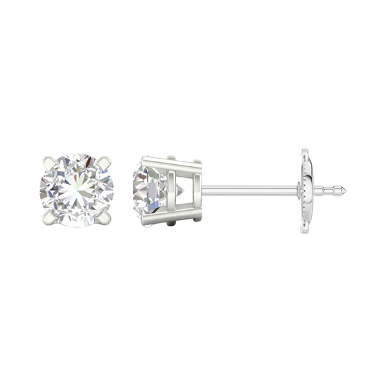 Diamond stud earrings