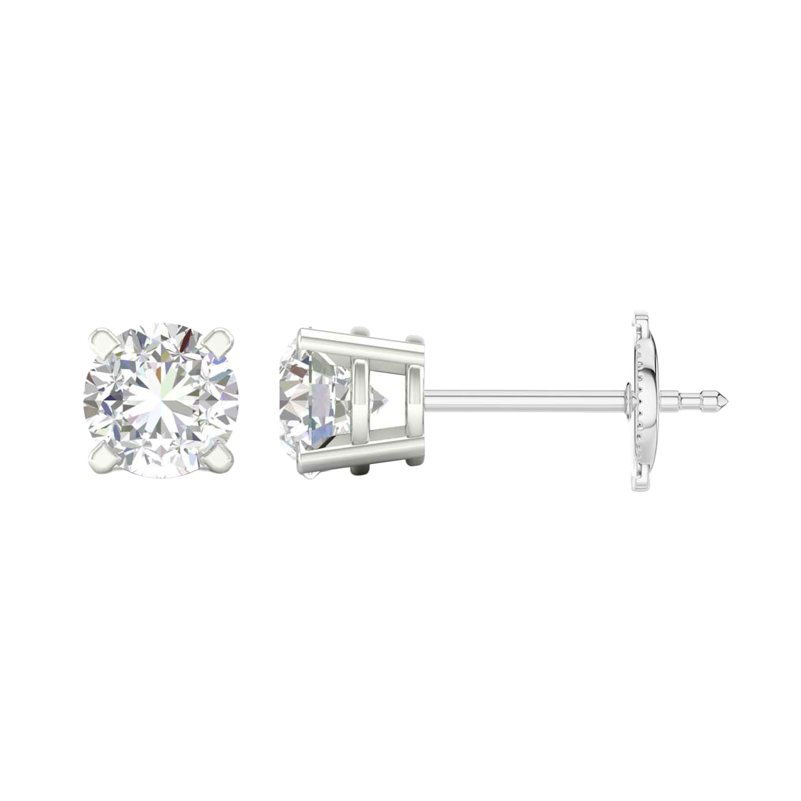 Diamond stud earrings
