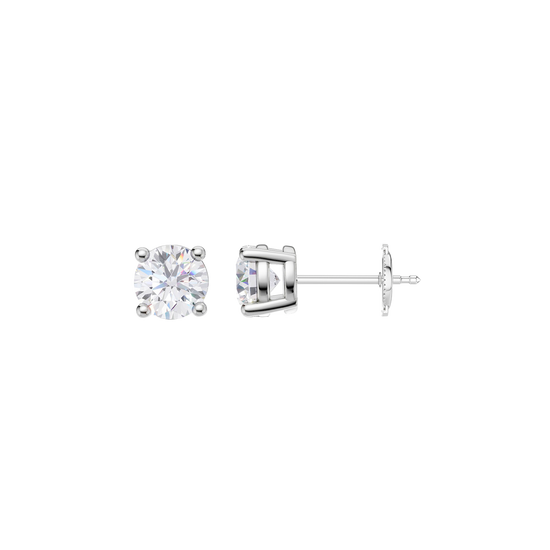 Diamond stud earrings